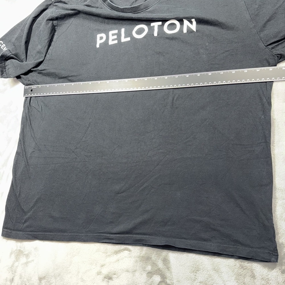 Peloton 4XL T-Shirt Mens Black Century Club 100 Short Sleeve Cotton Logo - Picture 3 of 8